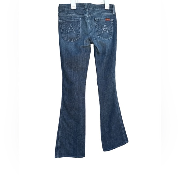 7 For All Mankind Denim - 7 for all mankind jeans size 26 “A” Pocket Flare dark blue washed